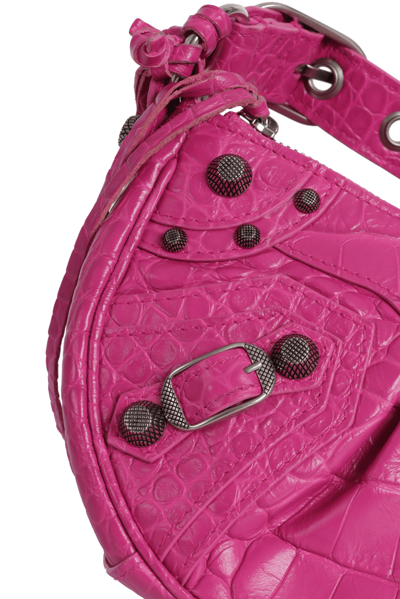 LE CAGOLE XS CROCODILE EMBOSSED