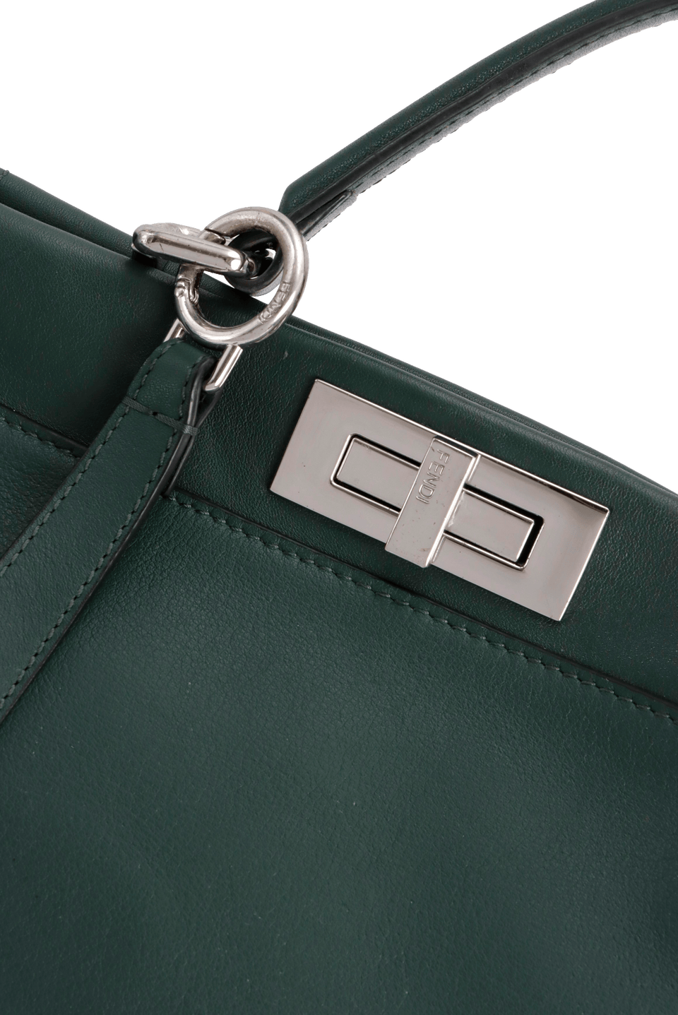 BOLSA FENDI MEDIUM PEEKABOO RUFFLE BAG VERDE ORIGINAL – Gringa