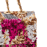 BOLSA ANNE BORDADA EM PAÊTES IMPRESSIONE