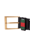 WEB ACCENT LEATHER BELT 95