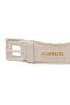 LOGO LINEN BELT