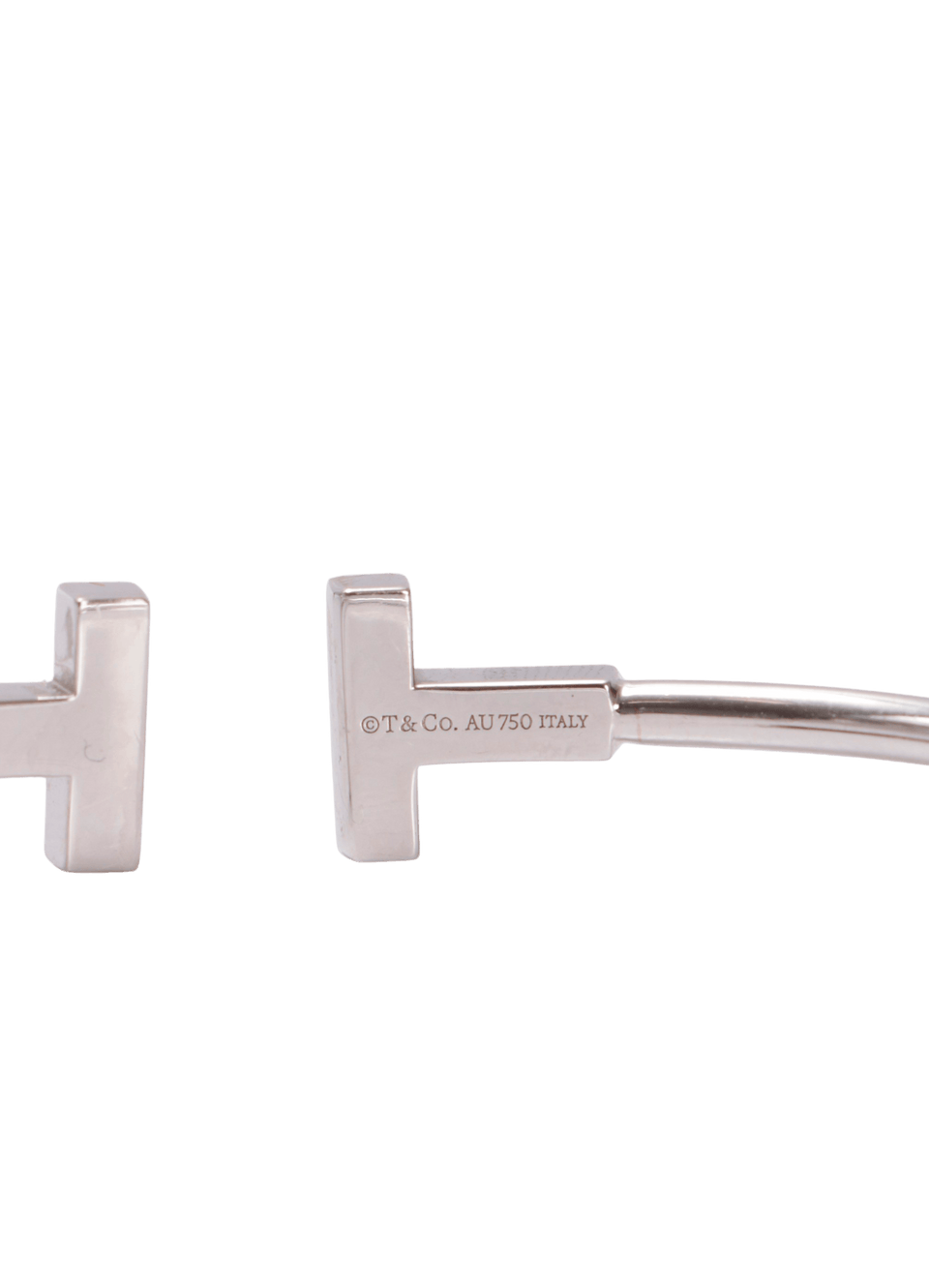 BRACELETE TIFFANY DIAMOND T WIRE 18K BRACELET METALIZADO