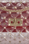 MEDIUM ROCKSTUD SPIKE QUILTED PVC