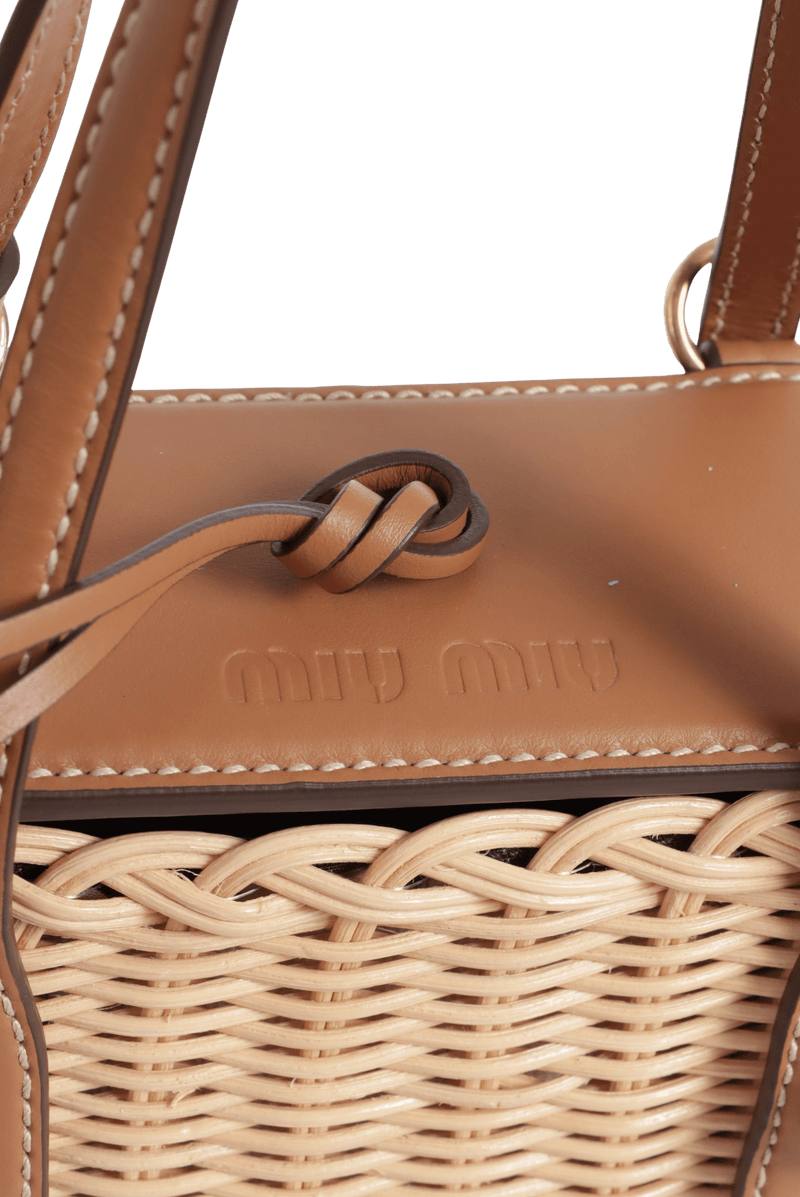 WICKER HANDBAG