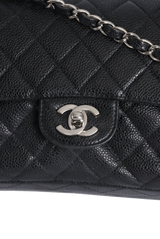 MEDIUM CLASSIC DOUBLE FLAP CAVIAR