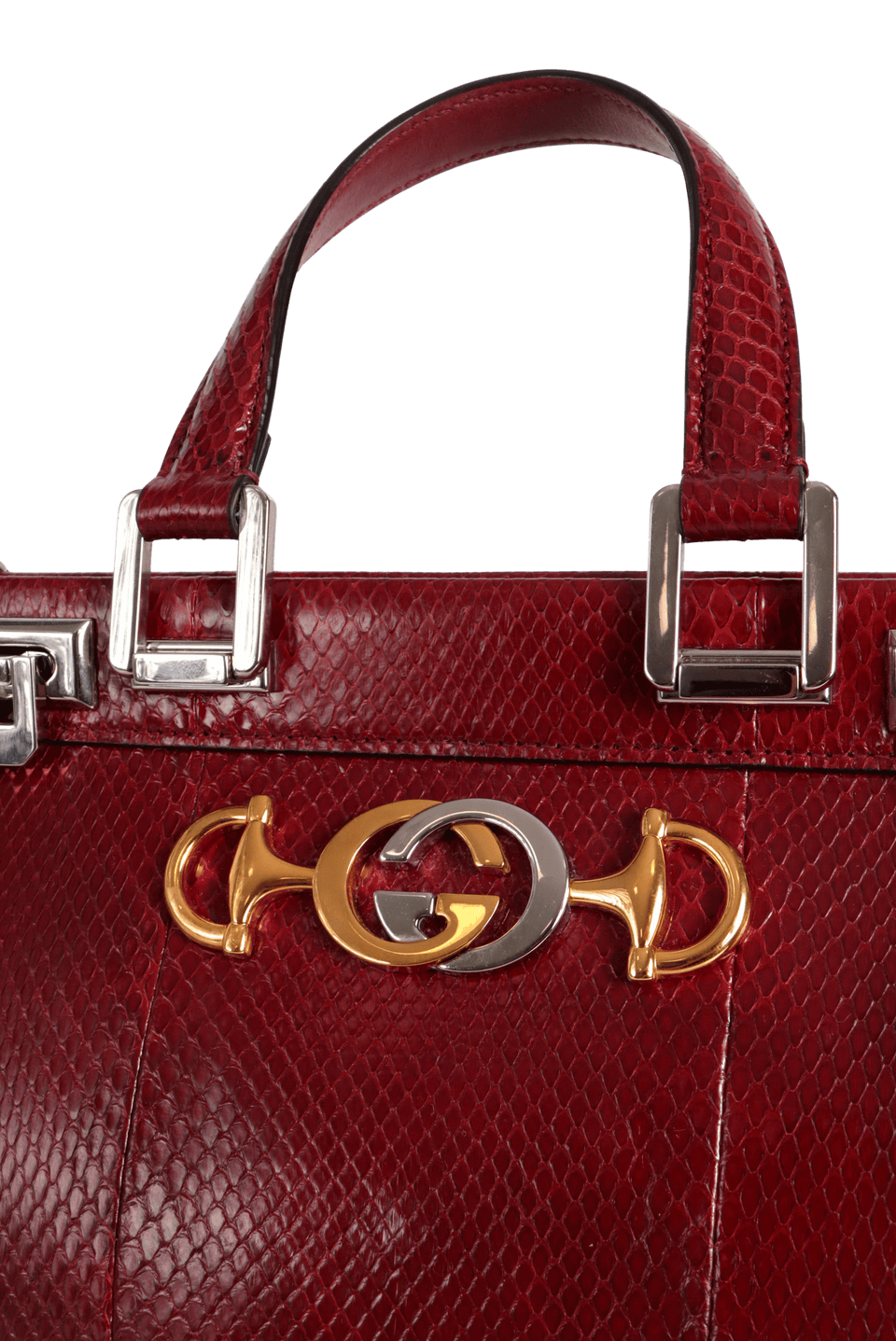 BOLSA GUCCI PYTHON ZUMI SATCHEL BAG VERMELHO ORIGINAL – Gringa