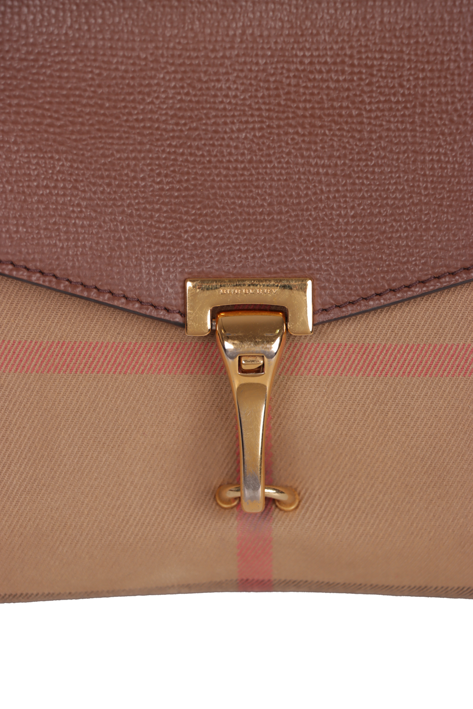 BOLSA BURBERRY HOUSE CHECK MACKEN BAG MARROM ORIGINAL – Gringa