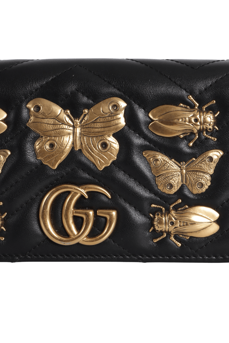 ANIMAL STUDS GG MARMONT CHAIN FLAP BAG