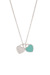 ''RETURN TO TIFFANY'' MINI DOUBLE HEART TAG NECKLACE
