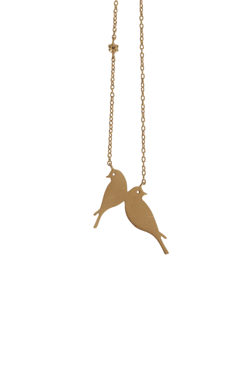 LOVE BIRDS 18K NECKLACE