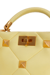 ROMAN STUD TOP HANDLE BAG