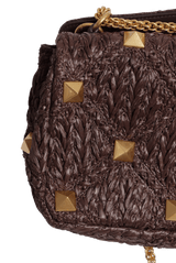 MEDIUM ROMAN STUD RAFFIA