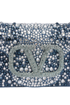 CRYSTAL EMBELLISHED VLOGO LOCÒ BAG