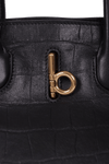 CROCODILE EMBOSSED ROCKING HORSE TOTE