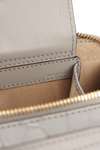 CROCODILE EMBOSSED MINI C VANITY BAG