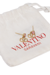 CRYSTAL VLOGO SIGNATURE  EARRINGS
