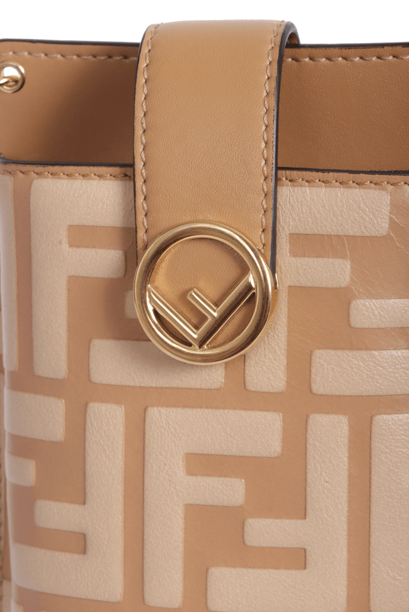 ZUCCA EMBOSSED F IS FENDI PHONE POUCH