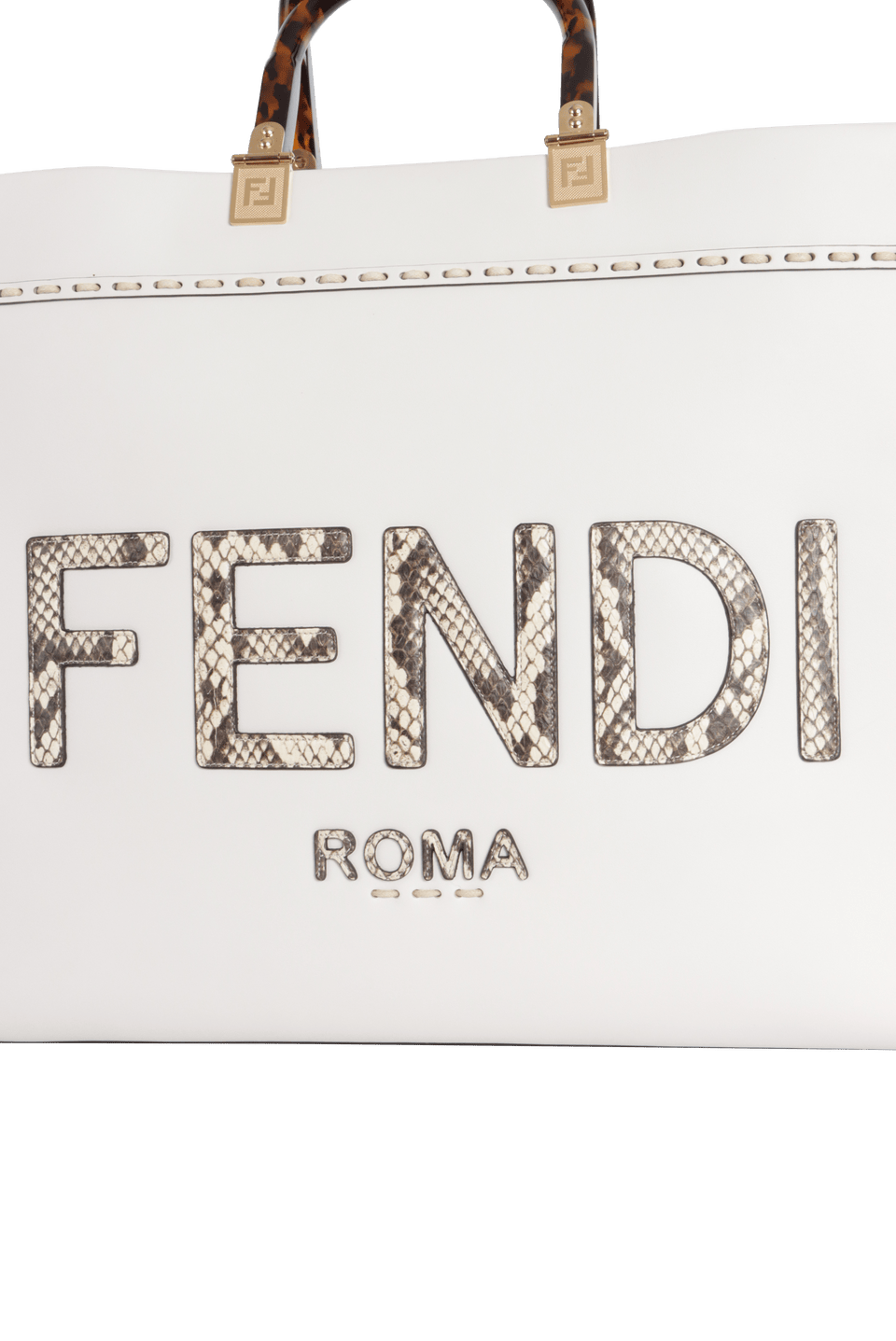 BOLSA FENDI SUNSHINE SHOPPER TOTE BRANCO ORIGINAL – Gringa