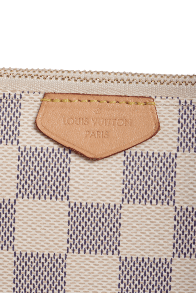 DAMIER AZUR DOUBLE ZIP POCHETTE