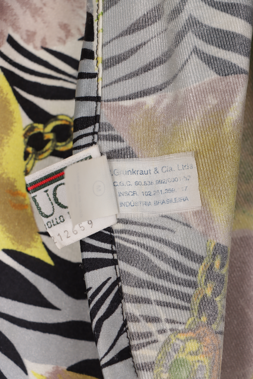LENÇO GUCCI VINTAGE PRINTED MESH SCARF FLORAL ORIGINAL – Gringa