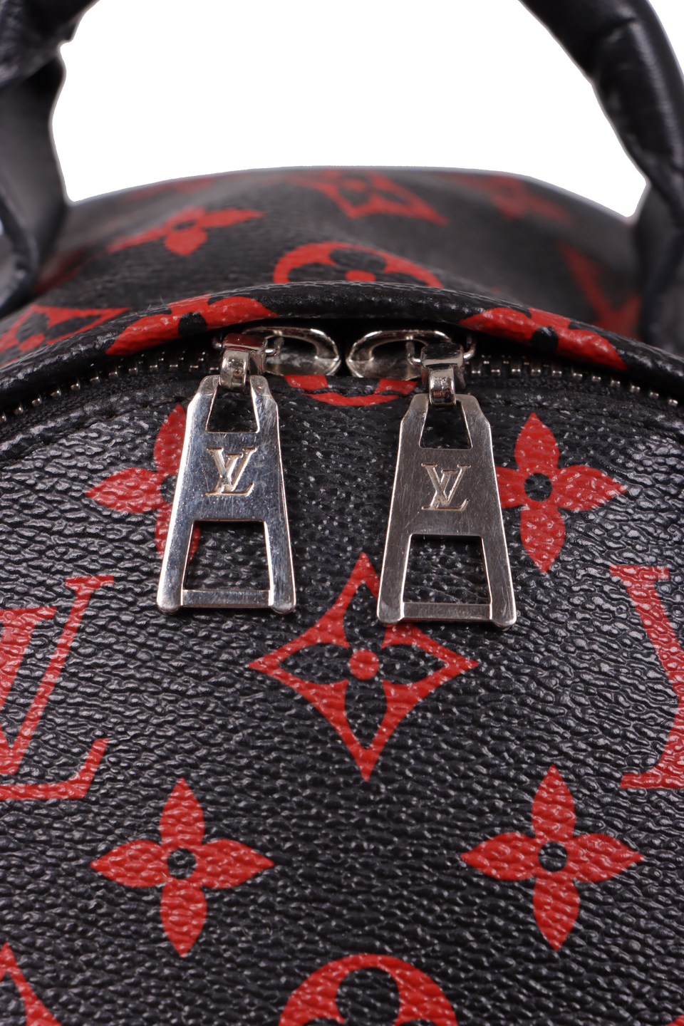 louis vuitton backpack palm springs monogram infrarouge pm black red BOLSA LOUIS VUITTON MONOGRAM INFRAROUGE PALM SPRINGS PM BACKPACK PRETO ORIGINAL – Gringa