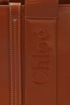 LARGE LEATHER WOODY TOTE