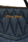 MATELASSE DENIM GROMMET BIKER