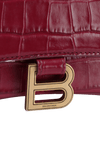 HOURGLASS SMALL CROCODILE EMBOSSED