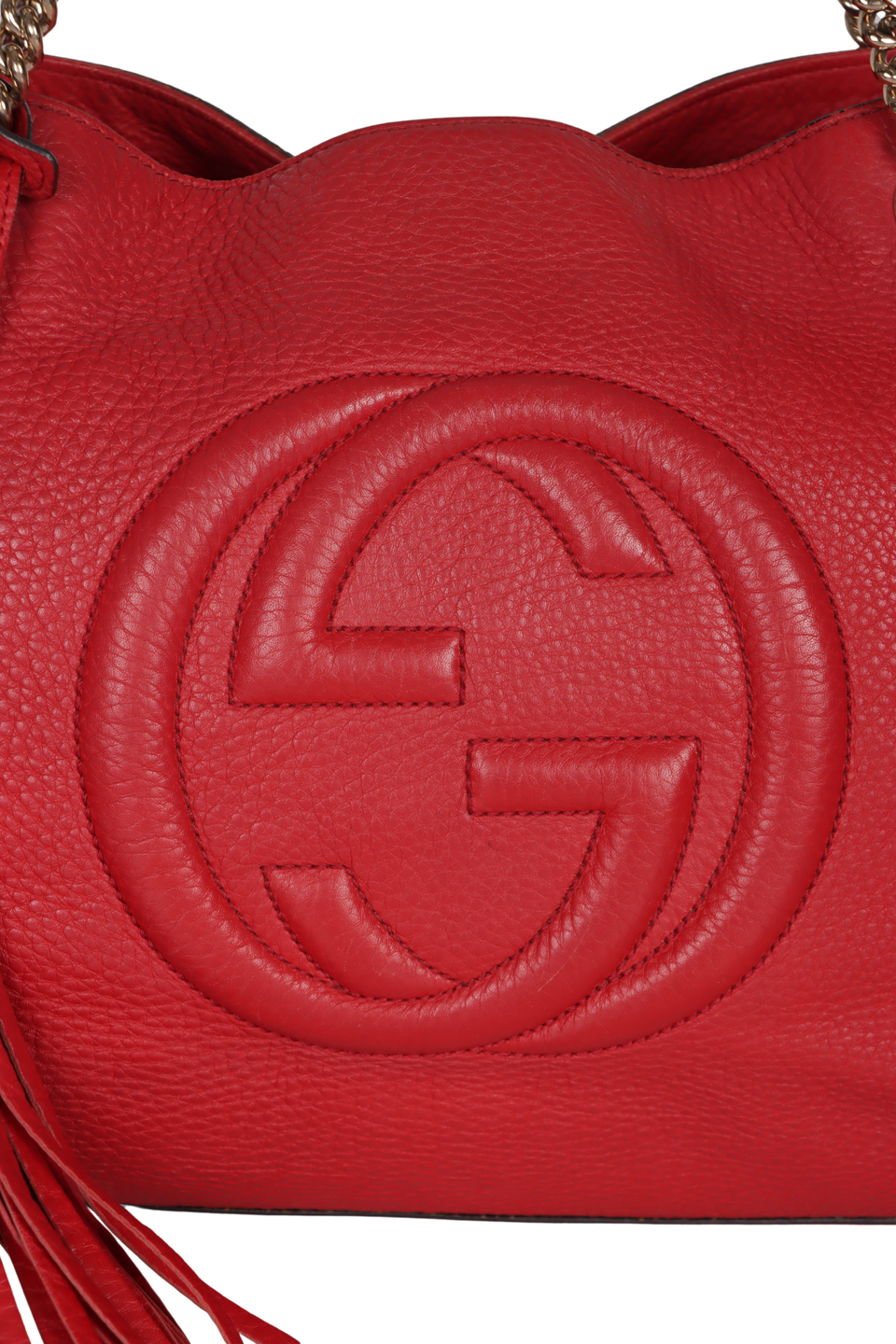 GUCCI ソーホートートバッグ 赤 BOLSA GUCCI SOHO CHAIN TOTE VERMELHO ORIGINAL – Gringa