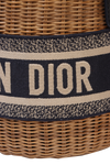 OBLIQUE LADY DIOR WICKER BUCKET