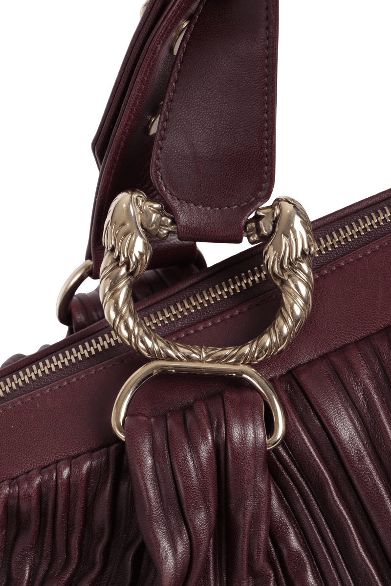 VINTAGE DRAPPED LEATHER BAG