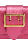 SOFT GRAIN METALLIC BUCKLE PHONE BAG