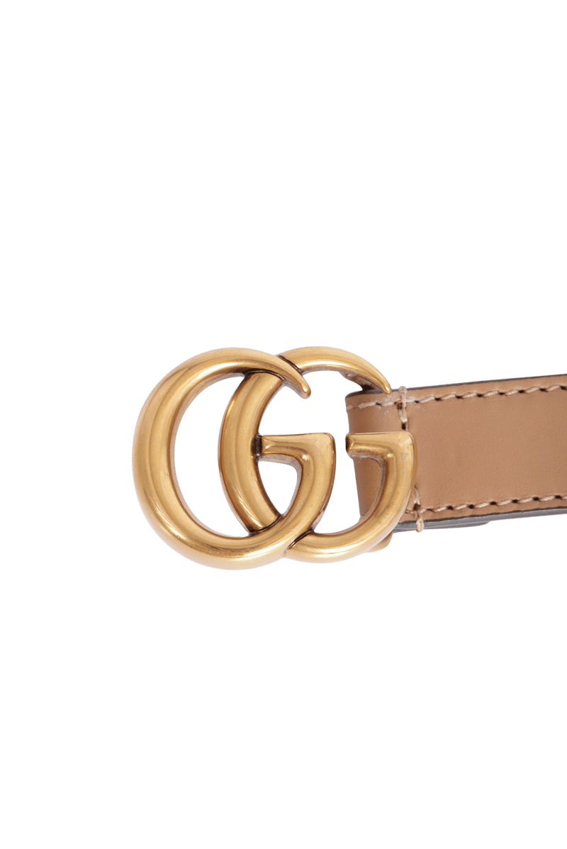 DOUBLE G LOGO THIN BELT