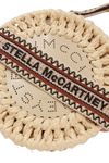 RAFFIA LOGO ROUND BAG