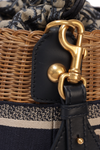 OBLIQUE LADY DIOR WICKER BUCKET