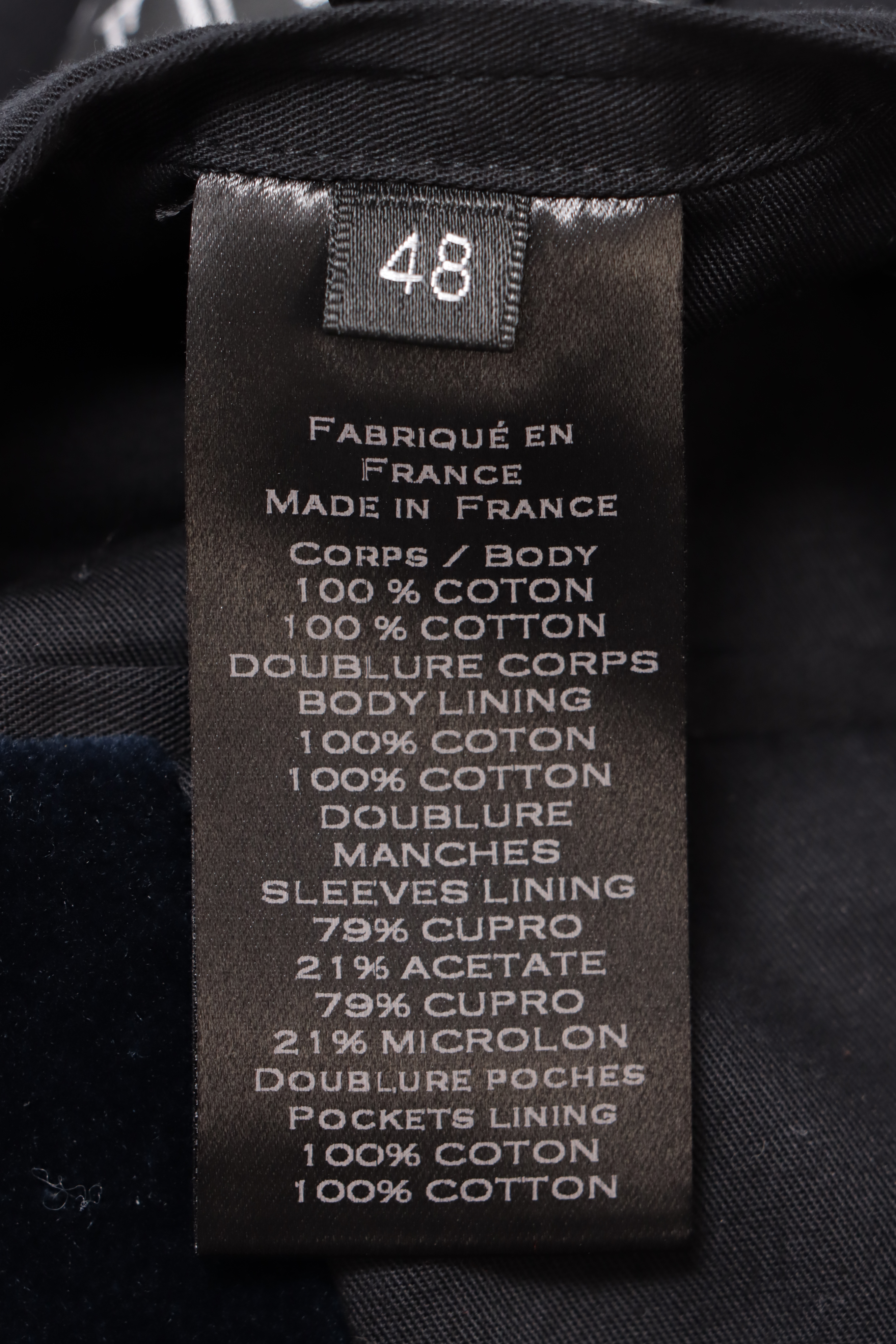 VELVET BLAZER 46