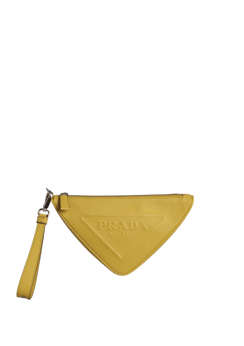 SAFFIANO TRIANGLE WRISTLET