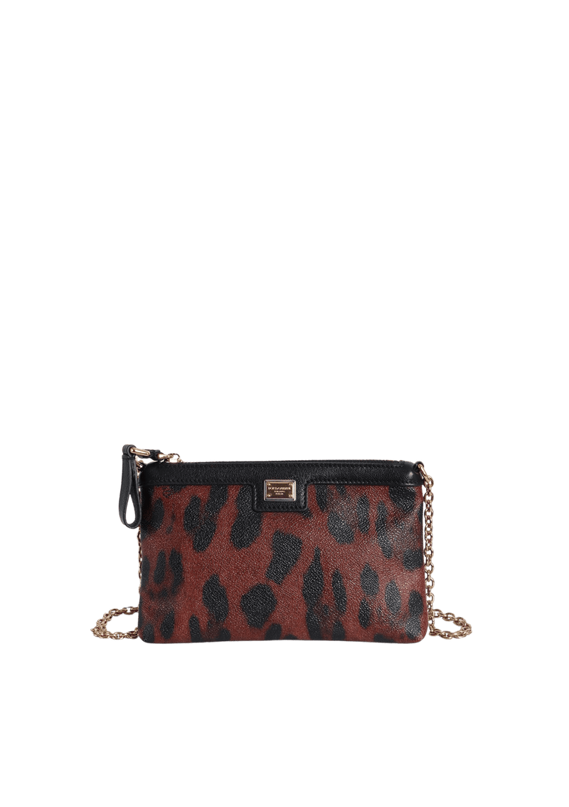 ANIMAL PRINT CHAIN BAG