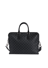 DAMIER GRAPHITE PORTE DOCUMENTS JOUR