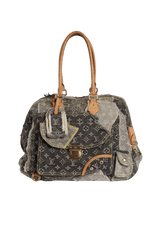 MONOGRAM DENIM PATCHWORK BOWLY BAG