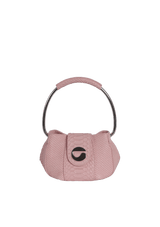 CROCODILE EMBOSSED U.F.O. POUCH BAG