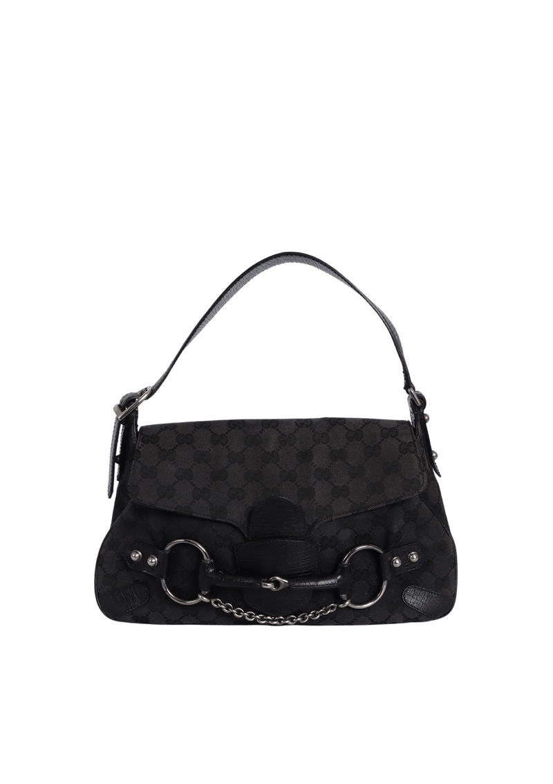 GG CANVAS HORSEBIT BAG