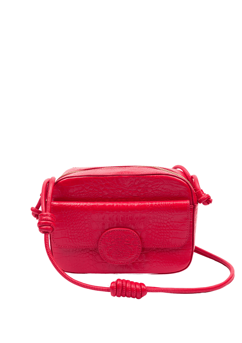 BOLSA ESSENTIALS EM COURO TRANSVERSAL