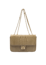 BOLSA ANNE JUMBO EM COURO NATURAL