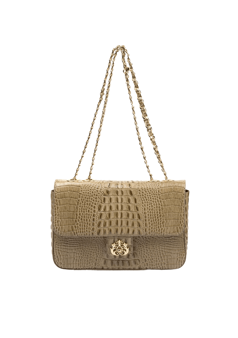 BOLSA ANNE JUMBO EM COURO NATURAL