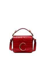 MINI C EMBOSSED CROCODILE