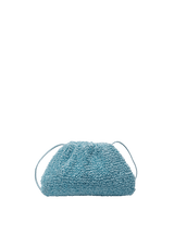 THE MINI POUCH CURLY RAFFIA