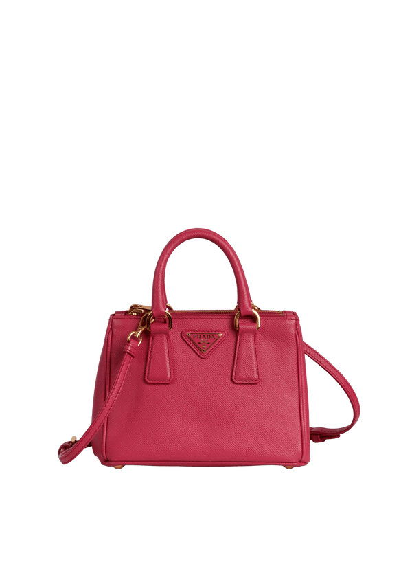 MINI SAFFIANO LUX DOUBLE ZIP GALLERIA