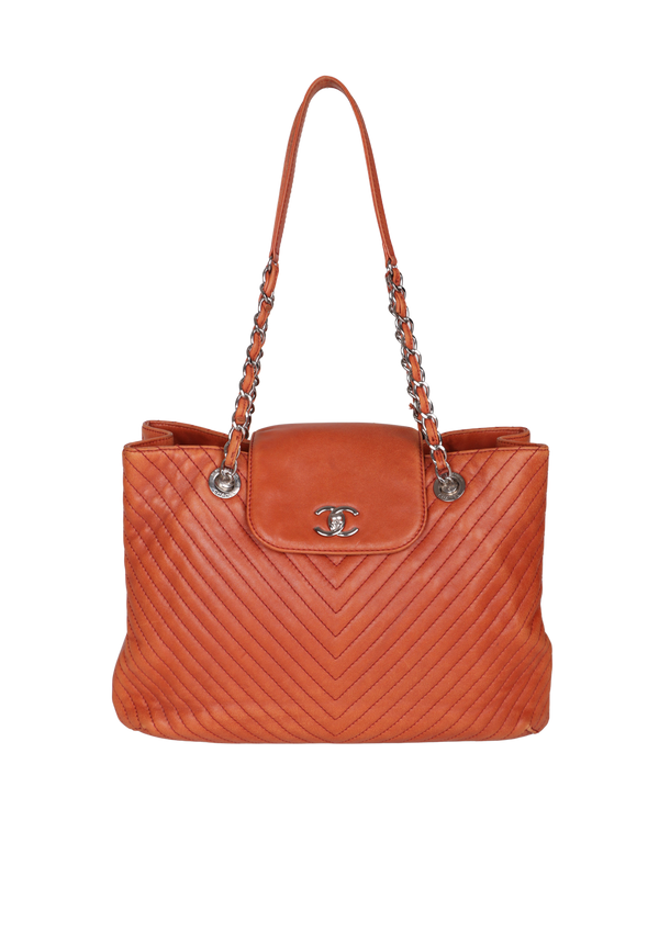 CHEVRON CC SHOPPING TOTE