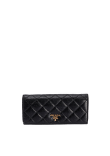 QUILTED LEATHER WALLET